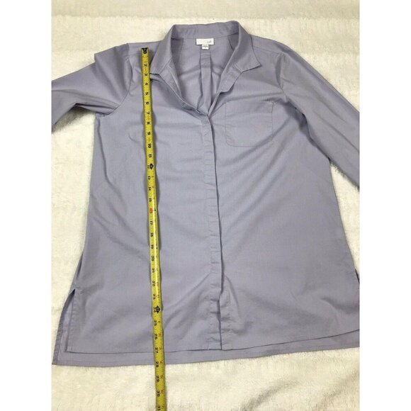 J Jill Womens Dress Shirt Size Small Button Front Long Sleeve Top Work Career - Picture 8 of 10